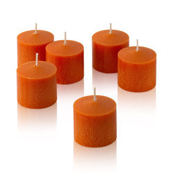 Paraffin wax candles