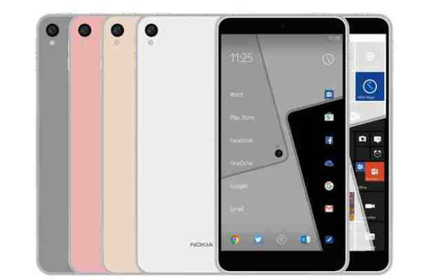 Nokia C1 Android smartphoen render.
