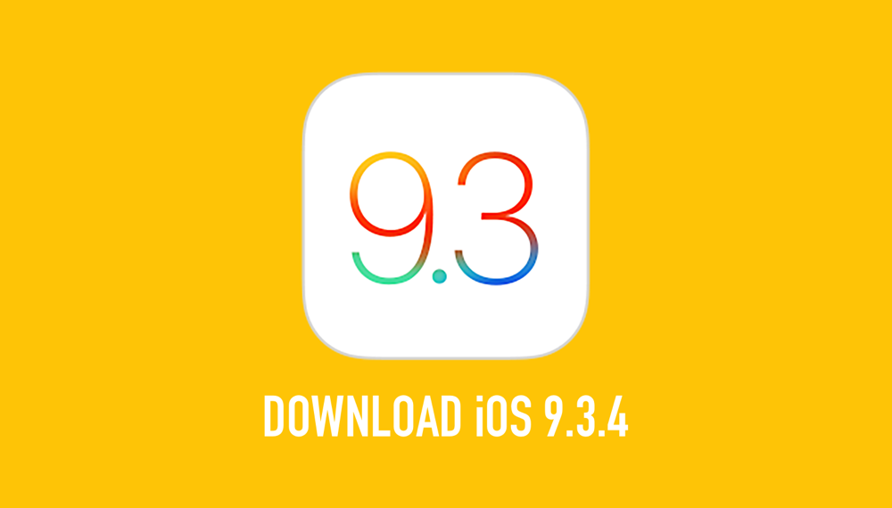 Apple iOS 9.3.4 update