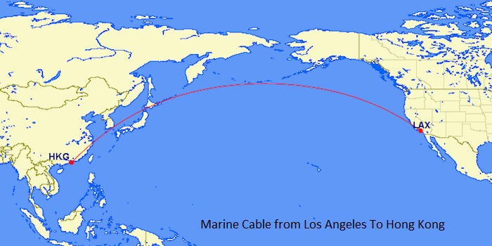 Marine Cable from Los Angeles To Hong Kong