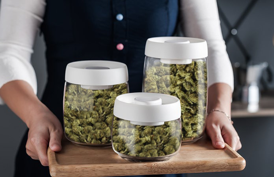 Clear Glass Jars of Cannabis Better Display the Contents